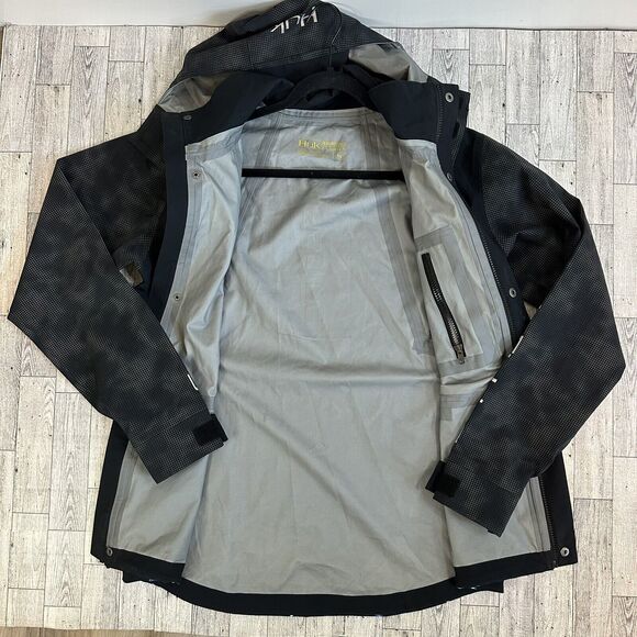 Huk Fishing Hydra Reflective Mossy Oak Rain Jacket‎ Blue Small Performance Camo - Picture 9 of 15